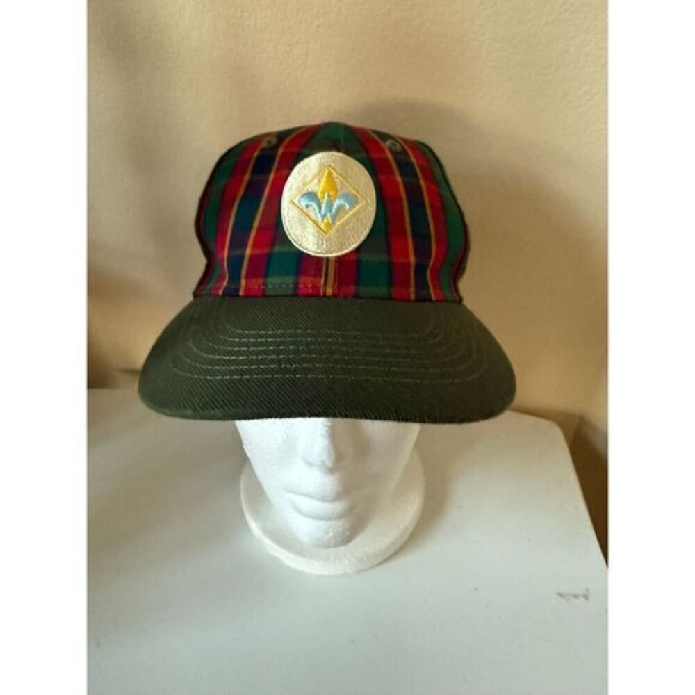 Webelos Plaid Front Hat BSA‎ Boy Scouts  youth Hipster Cap